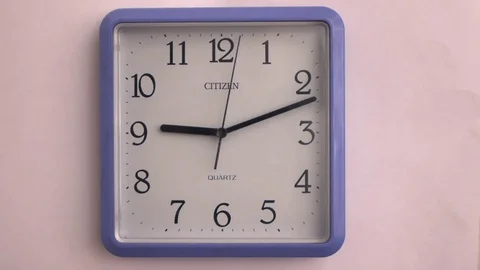 Clock on the wall Stock Footage 81264399