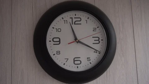Clock on the wall Stock Footage 127839285