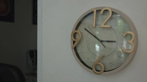 Clock on the wall Video stock 242326944
