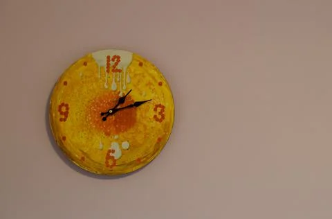 Clock on the wall. Wall Clock. Time. Stock Photos