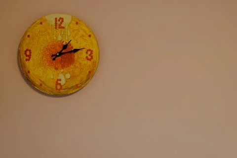 Clock on the wall. Wall Clock. Time. Stock Photos