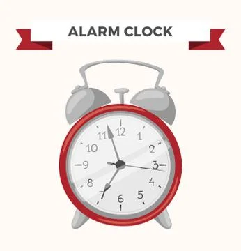 Clock watch alarm vector icon illustration Stock Illustration