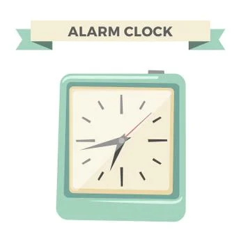 Clock watch alarm vector icon illustration Stock Illustration