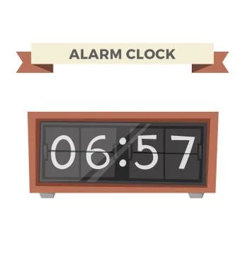 Clock watch alarm vector icon illustration Stock Illustration