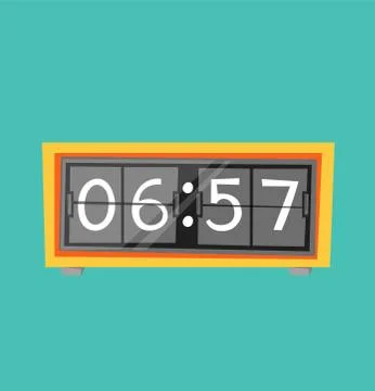 Clock watch alarm vector icon illustration Stock Illustration