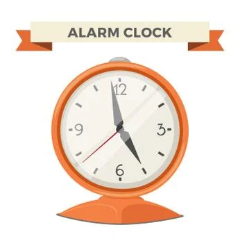Clock watch alarm vector icon illustration Stock Illustration