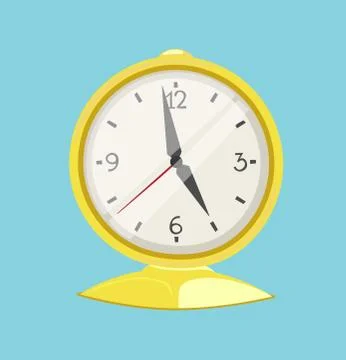 Clock watch alarm vector icon illustration Stock Illustration