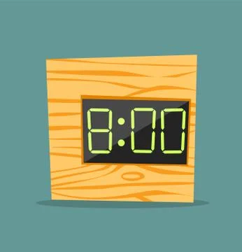 Clock watch alarm vector icon illustration Stock Illustration