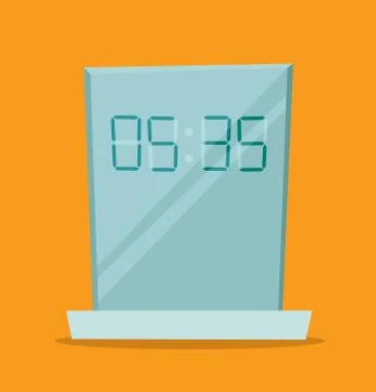 Clock watch alarm vector icon illustration Stock Illustration