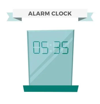 Clock watch alarm vector icon illustration Stock Illustration
