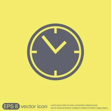 Clock watches icon Stock Illustration