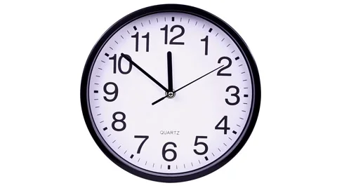 Clock on a white 00,00 TimeLapse Video stock 51115566