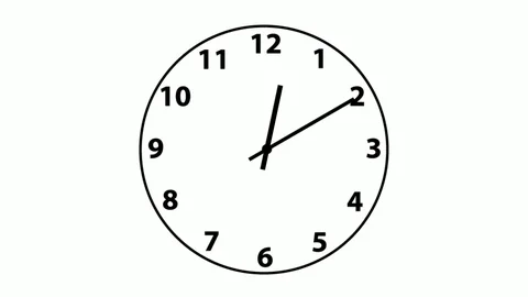 Clock on white background Stock Footage 87115839