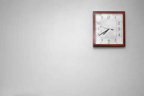 Clock on a white background Stock Photos