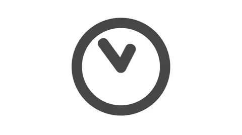 Clock on white background, seamless loop animation 스톡 동영상 46189354