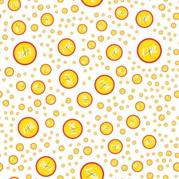 Clock on the white background. Vector seamless pattern flat illustration EPS  Stock Illustration
