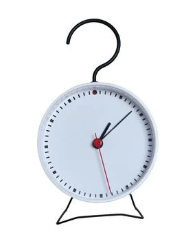Clock without numbers on white background or isolated from the background. Stock Photos