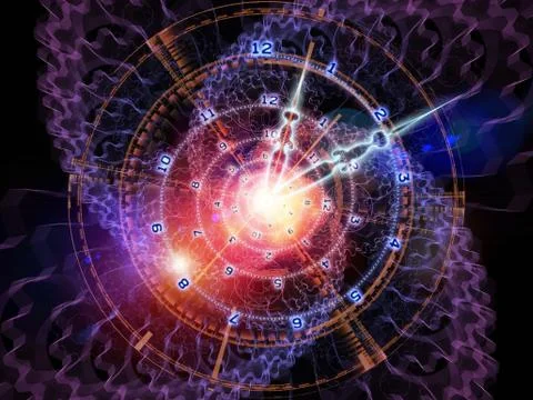 Clock world Illustrazione stock