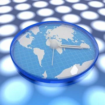Clock of world map Clock of world map Copyright: xZoonar.com/SergiixSvyerc... Stock Photos
