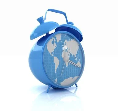 Clock of world map Clock of world map Copyright: xZoonar.com/SergiixSvyerc... Foto stock