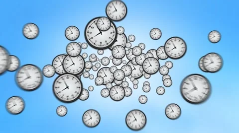 Clock zoom out of screen Stock Footage 43392157