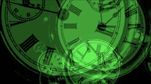 Clock zoom particles Stockbeeldmateriaal 22184021