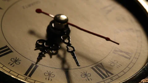A Clockface close up footage Stock Footage 37528026