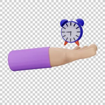 Clockhands with clock Stock Illustration