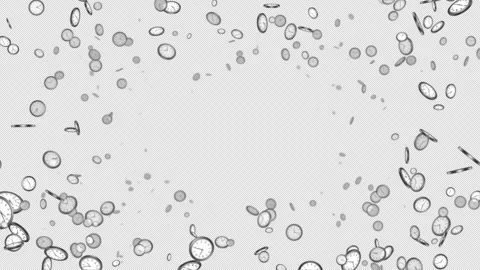 Clocks Animation Endless Background, Loop 库存影片 333248128