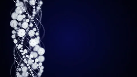 Clocks, Background, Animation, Rendering, Time Travel Concept, Loop Stockbeeldmateriaal 97879149