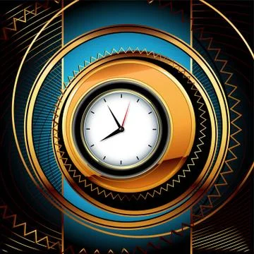 Clocks background Stock Illustration