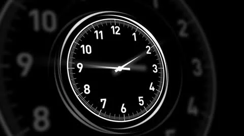 Clocks Black Stock Footage 23458994
