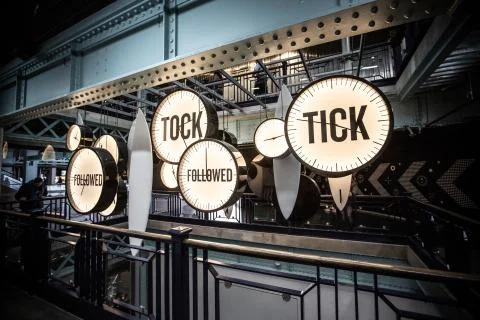 Clocks Dublin Foto stock