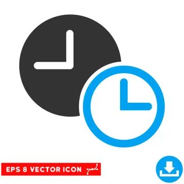 Clocks Eps Vector Icon Stockillustratie