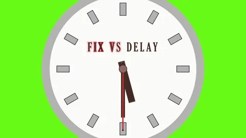 Clocks highlight the essential concepts of fix and delay in managing tasks. This Stock Footage 336689375