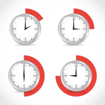Clocks Stock Illustration