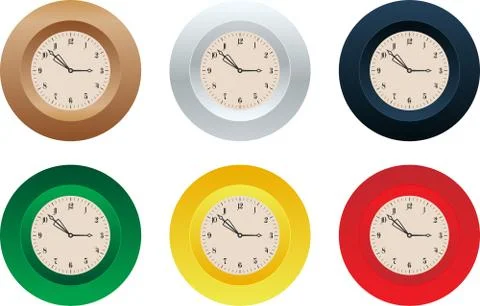 Clocks Illustrazione stock