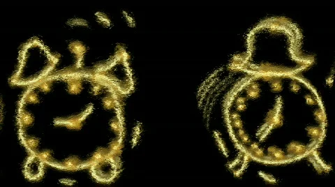 Clocks Ringing Video stock 263337