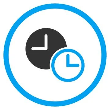 Clocks Rounded Icon Stockillustratie