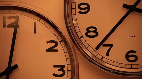 Clocks Time Lapse Stock Footage
