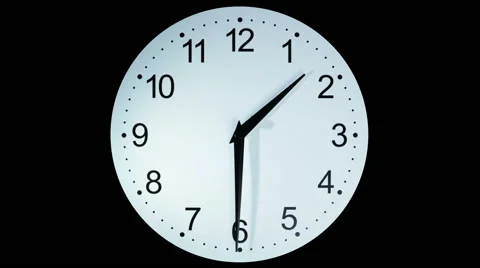 Clocks time-lapse with moving shadows from clock hands Stock Footage 43675368