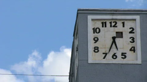 ClocksClouds time lapse 스톡 동영상 520264