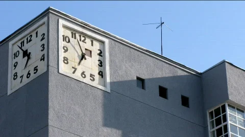 ClocksClouds1 time lapse Stock-Footage 520330