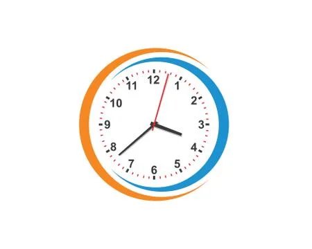 Clock,time logo icon illustration design Stock-Illustration