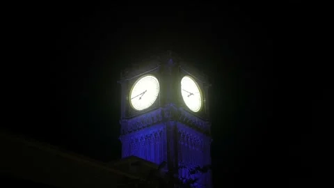 Clocktower - Handheld Stock Footage 243601147