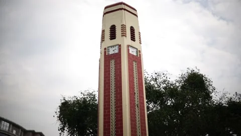 Clocktower India Dehradun Timelapse Shot. Stock Footage 130419954