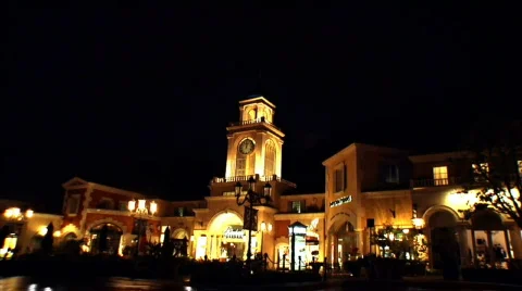 Clocktower Night Stock Footage 729238