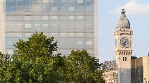 Clocktower in Paris. Stock Footage 93703389