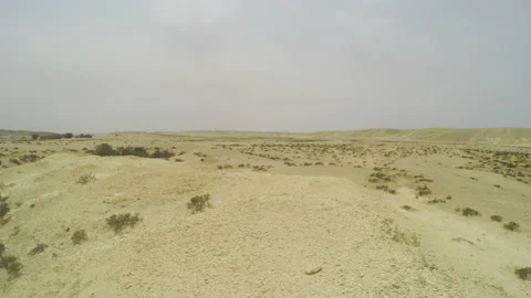 Clockwise panoramic at the Negev desert Stock Footage 96450610