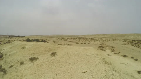 Clockwise panoramic in Negev desert Stock Footage 97499441